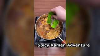 ราเมนหม้อไฟฉงชิ่งรสเผ็ดจานด่วน