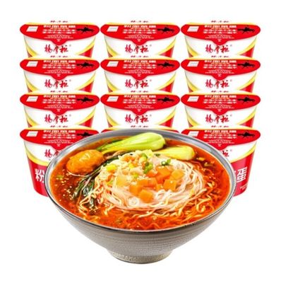 รวดเร็ว / ง่าย รสเค็มและสปิชชี่ Vermicelli ซุปนู๊ดลี่ทันที ทันที 185 กรัม รสชาติเอเชียจีน